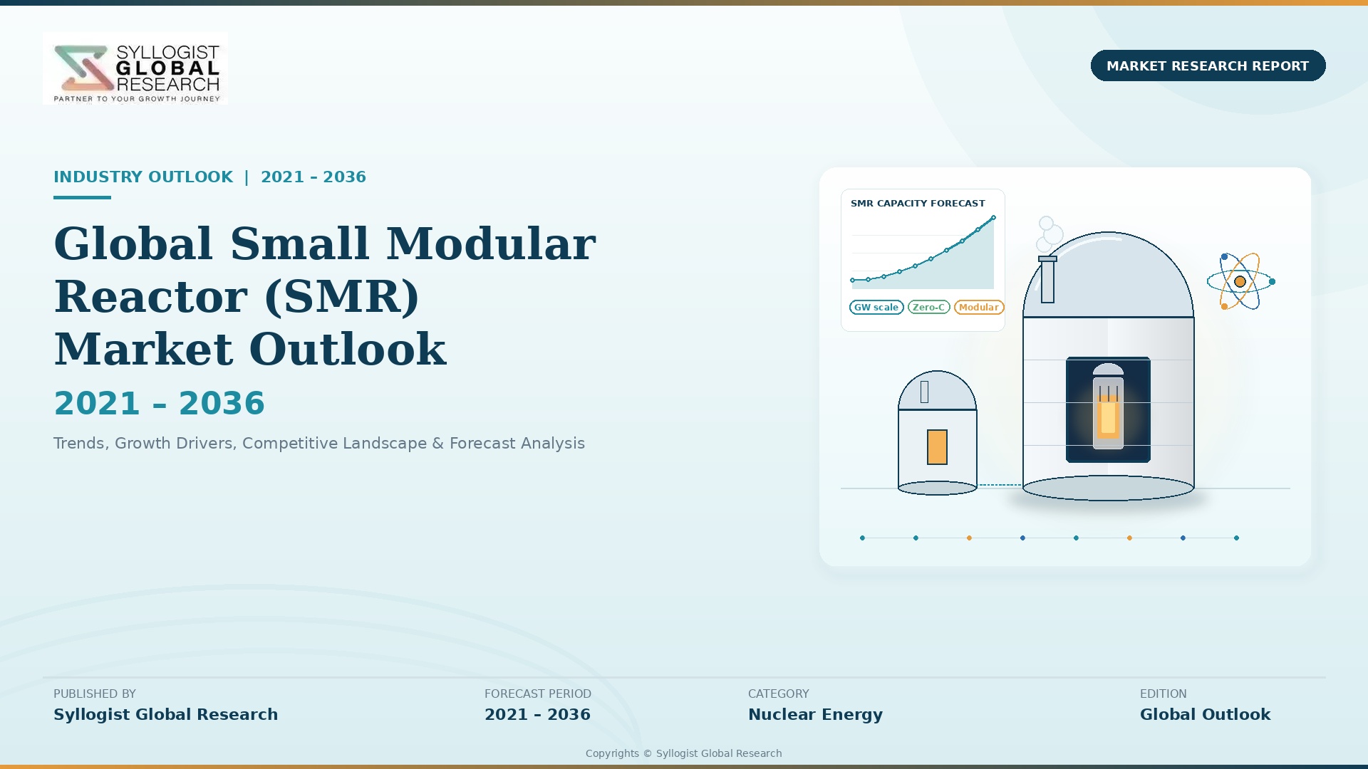 Read more about the article Small Modular Reactor (SMR): Global Market Scenario, Trends, Opportunity, Growth and Forecast, 2021-2036
